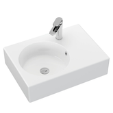 Reba Wall Basin Left Bowl Fienza - 1 Tap Hole